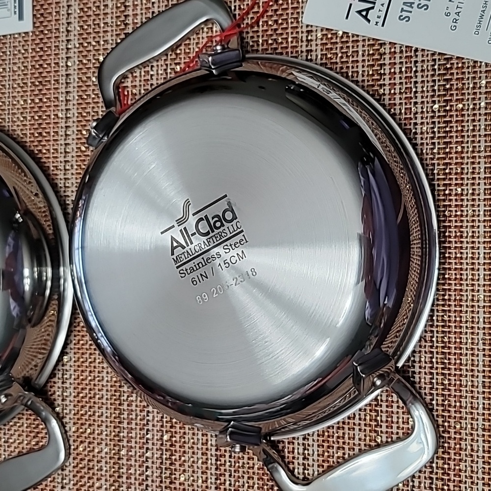 All-Clad Stainless Steel 6" Mini Gratin Pan, 2pcs set,  NWT - Picture 4 of 7